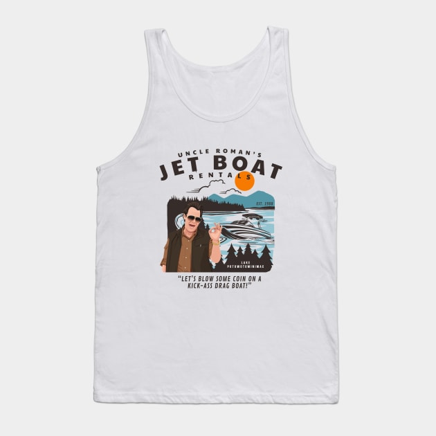 Uncle Roman's Jet Boat Rentals Est. 1988 Great Outdoors Tank Top